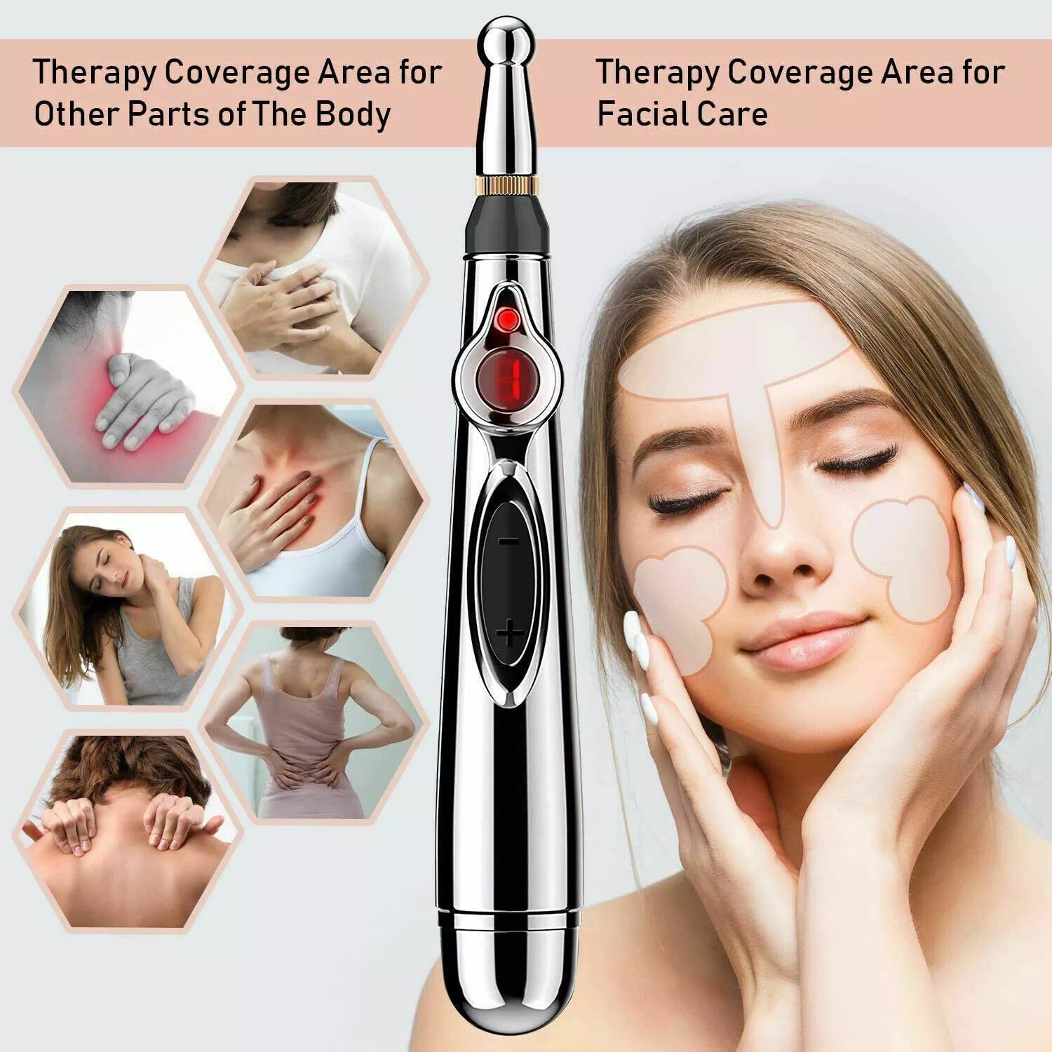 Electric Acupressure Energy Pen | 3-in-1 Meridian Massage Pen for Relaxation & Muscle Relief lifestyle product image