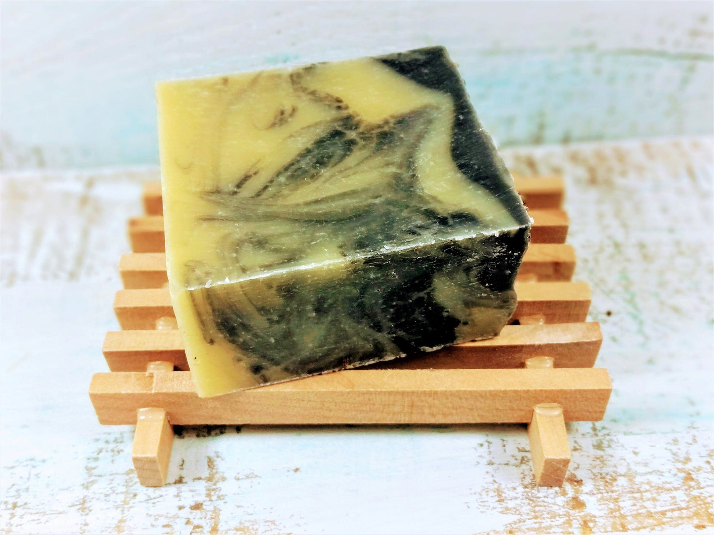 Wooden soap dish, soap saver soap dish, platform soap dish lifestyle product image