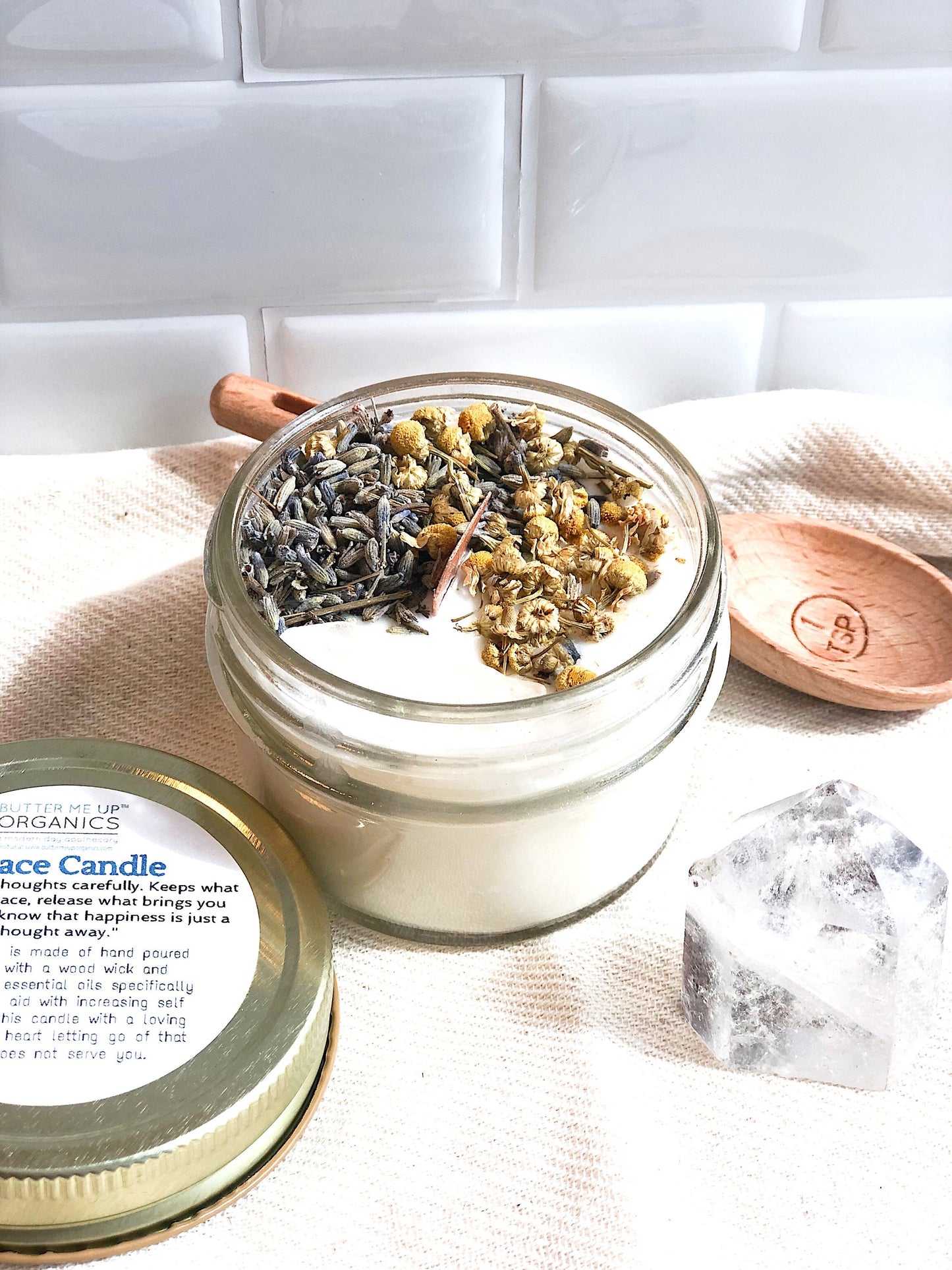 Peace Candle / Serenity Candle / Intention Candle / Ritual Candle / lifestyle product image