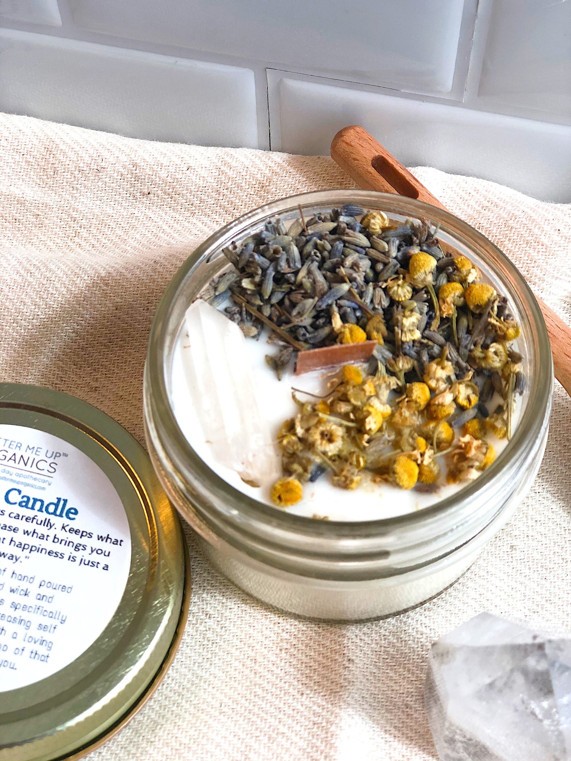 Peace Candle / Serenity Candle / Intention Candle / Ritual Candle / lifestyle product image
