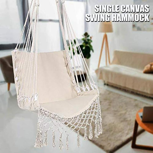 Nordic Style White Hammock Outdoor Indoor Garden Dormitory Bedroom