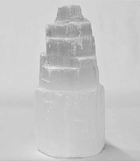 Selenite Tower Crystal for Energy Cleansing & Calm